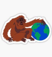 210x230 Orangutan Drawing Stickers Redbubble