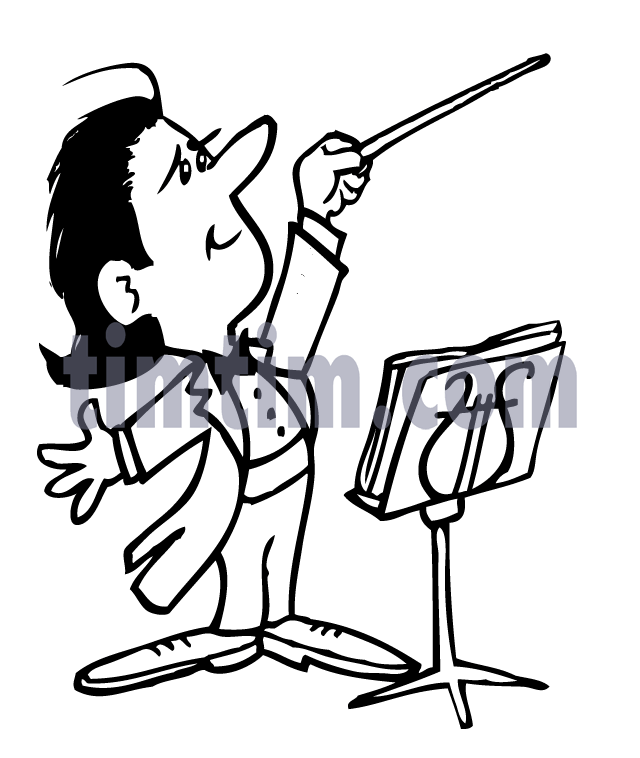 640x758 Free Drawing Of A Conductor From The Category Dance Music