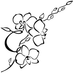 300x300 Tribal Orchid Flower Tattoo Pictures Tattoo Styles Tattoos