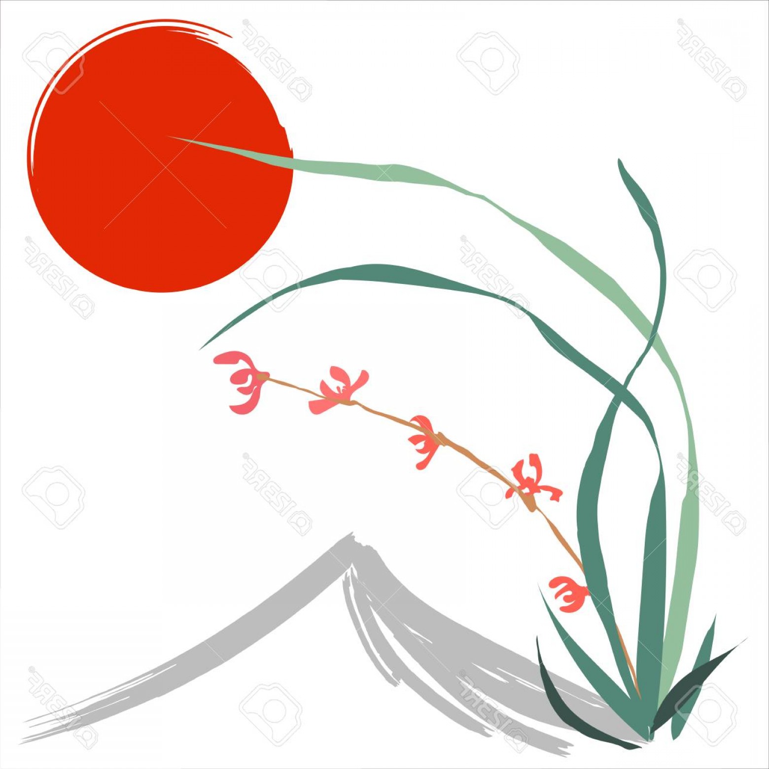 1560x1560 Photostock Vector Hand Drawing Ink Illustration Vector Stylization