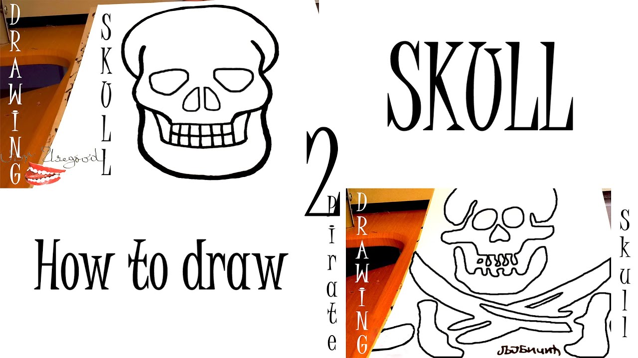 1280x720 How To Draw A Skull Easy For Kids