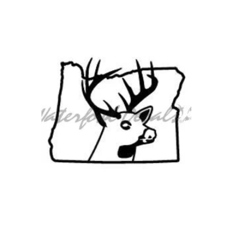 794x794 Oregon Deer State Buck Hunting Car Truck Window Bumper Vinyl Etsy