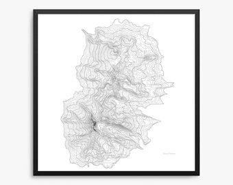 340x270 broken top poster broken top oregon broken top map art etsy