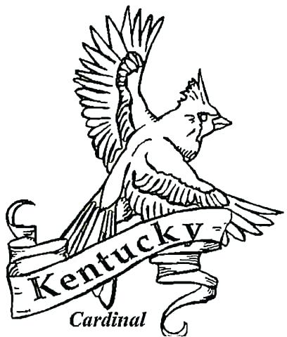 408x480 Kentucky State Flag Coloring