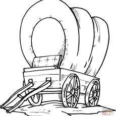 230x230 Stylish Idea Covered Wagon Coloring