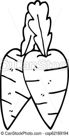 240x470 Line Drawing Cartoon Organic Carrots