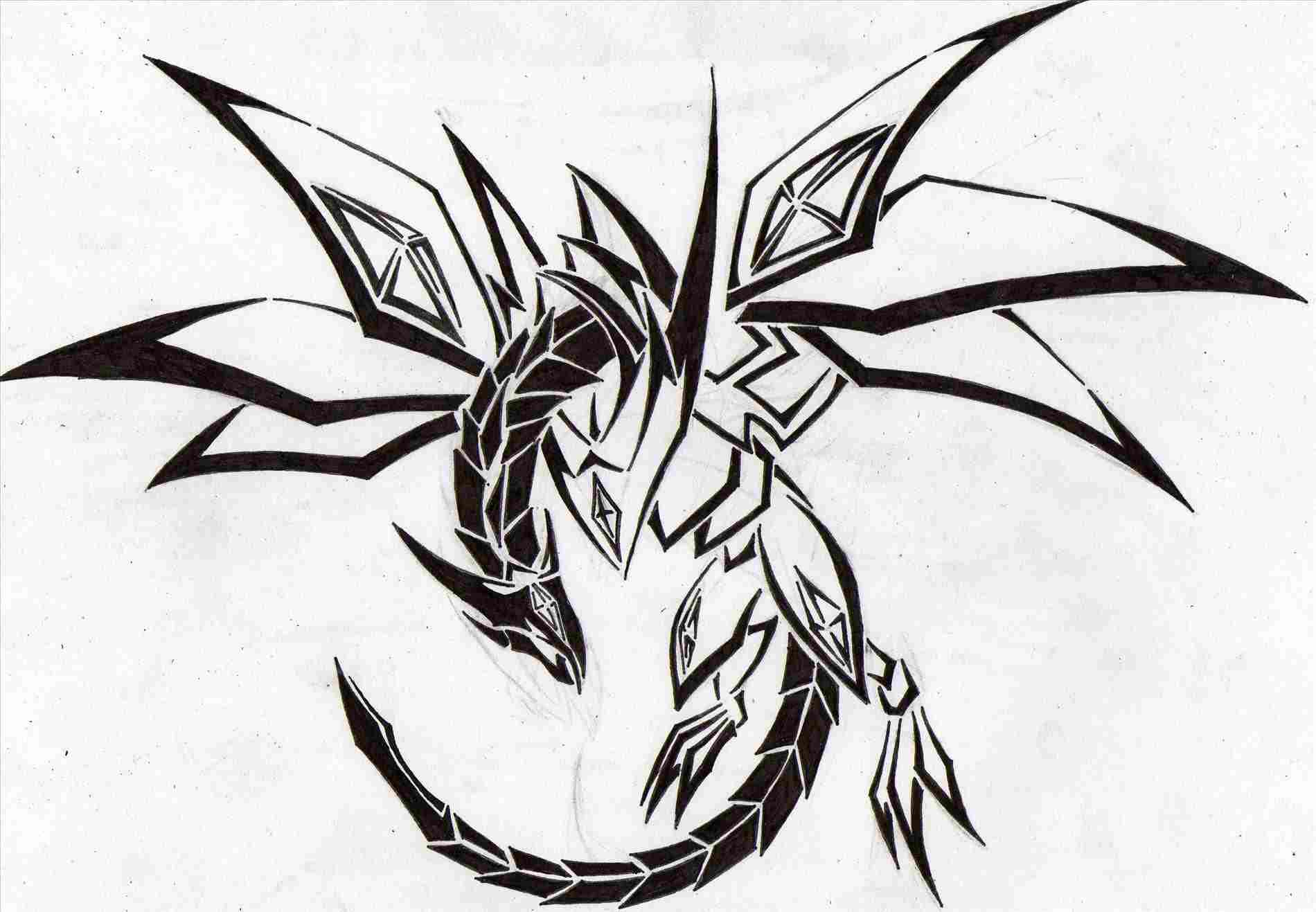 1900x1317 Easy Drawing Of Dragon Tattoo