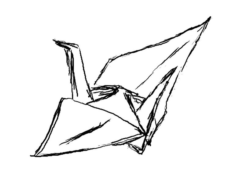 736x578 Origami Drawing Free Download
