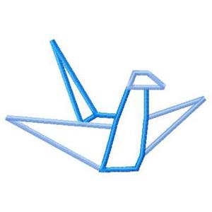 300x300 Origami Crane Applique Embroidery Boutique