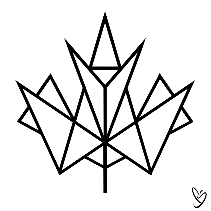 700x700 Origami Maple Leaf Tattoo Back To Work
