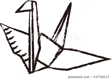 450x317 Origami Line Drawing