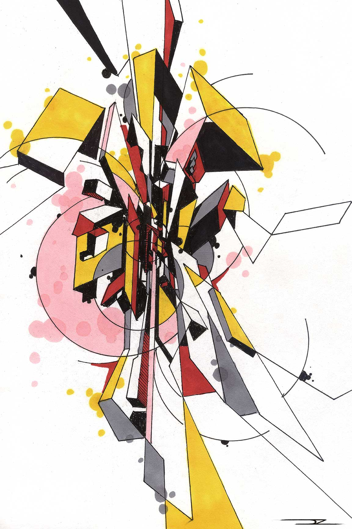 1152x1728 image of abstract drawing and original abstract art drawings