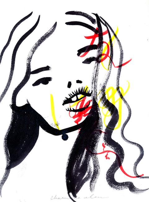 480x650 Mermaid Hips Original Drawing Charmaine Olivia