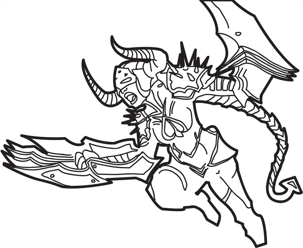 988x809 Shyvana Original Drawing