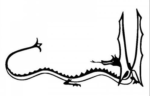 497x318 Original Smaug The Dragon Drawing From The Hobbit Jrr Tolkien