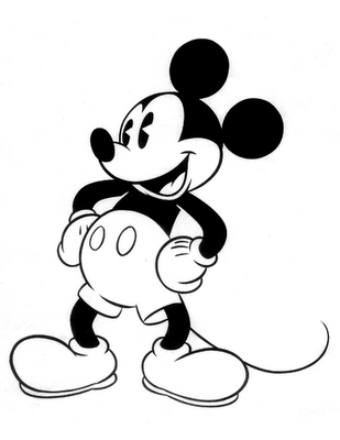 309x400 Original Mickey Mouse Coloring Pages
