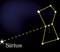 240x208 how do we locate the star sirius with the help of constellation