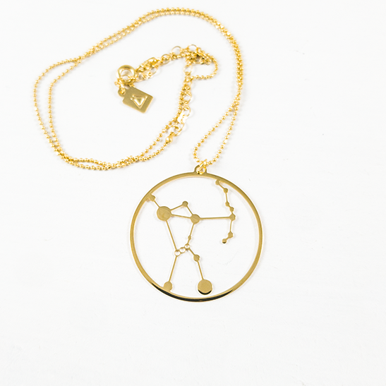 547x547 Orion Constellation Necklace In Gold