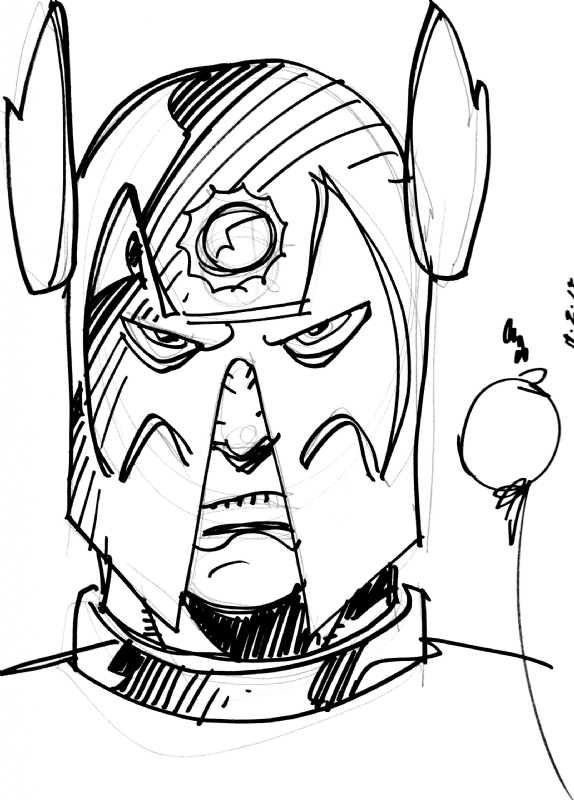 574x800 Orion Sketch Walt Simonson Lucca In Luca Mazzoleni's My