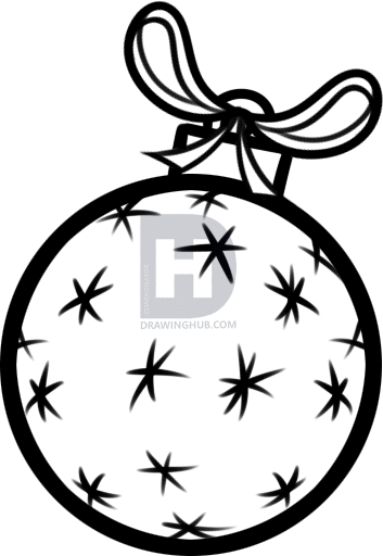 353x512 How To Draw An Ornament, Step