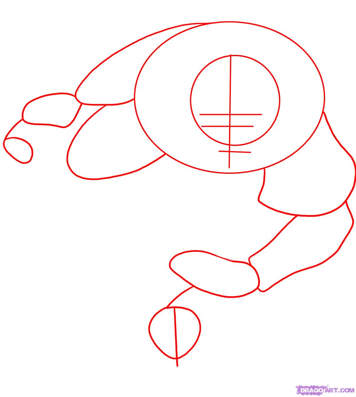 1175x1309 Draw Orochimaru, Step