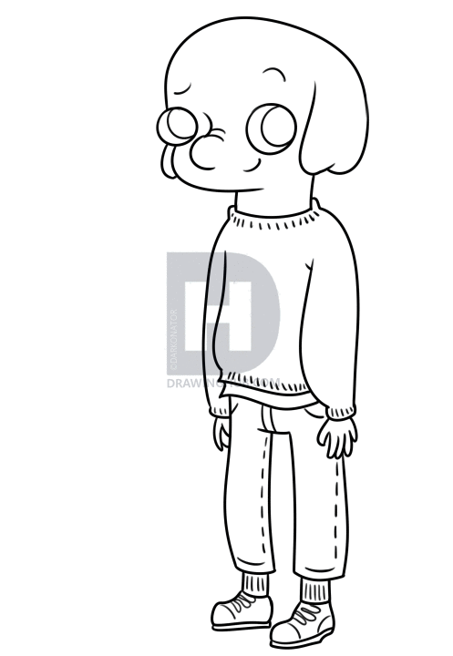 497x720 Draw Oscar Peltzer From Summer Camp Island, Step