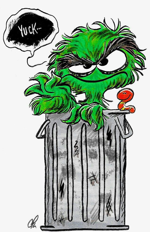 Oscar The Grouch Drawing Free download on ClipArtMag