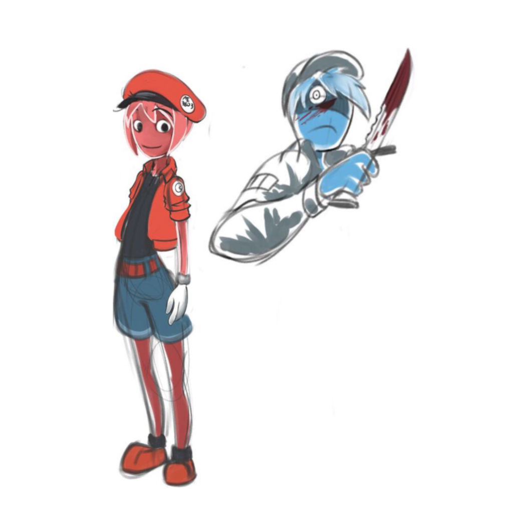 1024x1024 osmosis jones x hataraku saibou