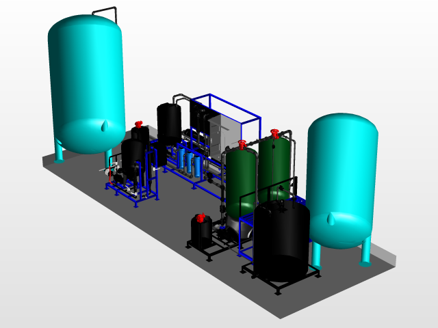 640x480 reverse osmosis system uv disinfection cad model
