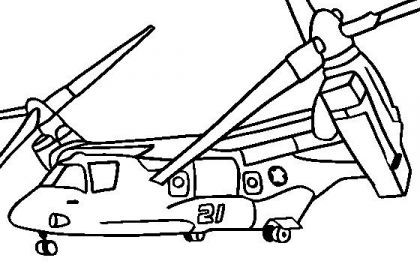 420x270 Unique Osprey Helicopter Coloring Pages