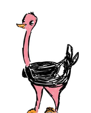 320x395 ostrich drawings on paigeeworld pictures of ostrich