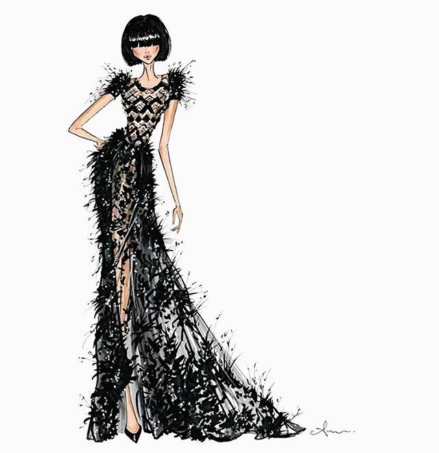 640x660 tulle and ostrich feathers ralph russo couture