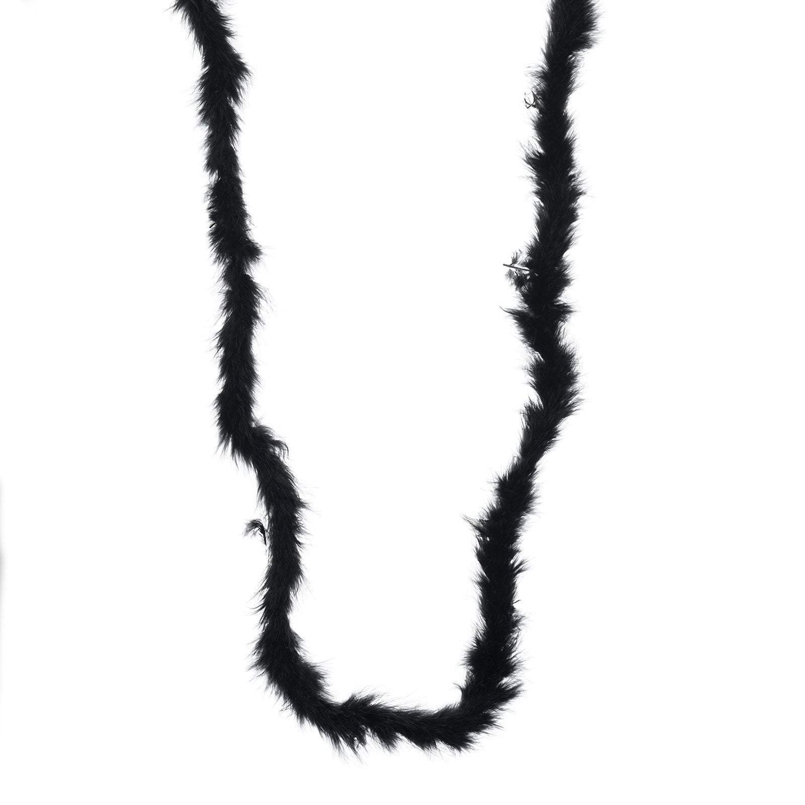 1600x1600 Feet Black Ostrich Feathers Boa