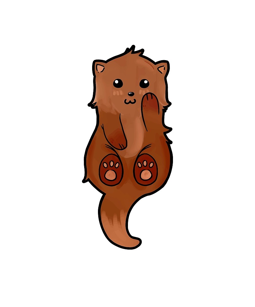 833x1000 Otter Kawaii Transparent Png Clipart Free Download