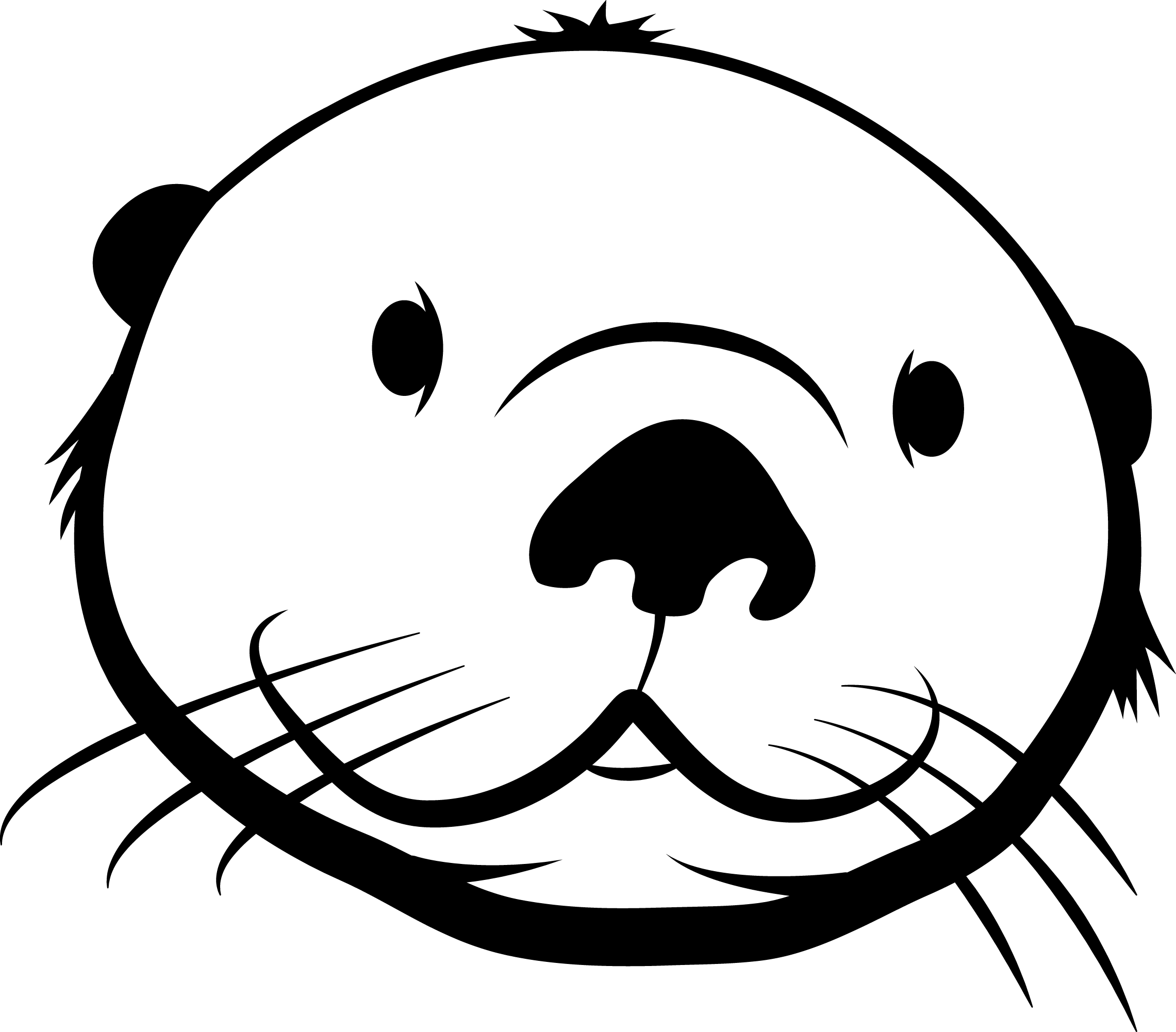 2281x2002 Collection Of Free Otter Drawing Painting Download On Ui Ex