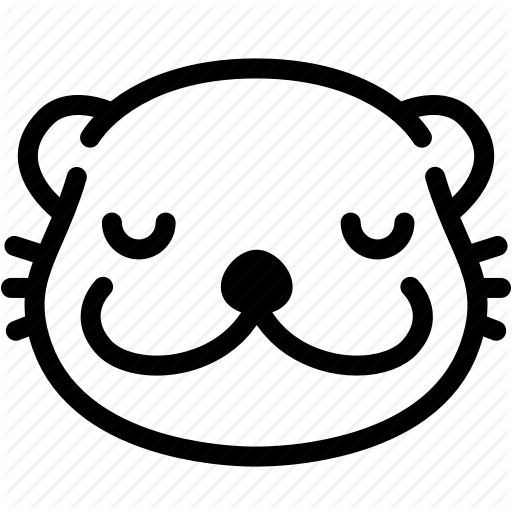 512x512 Emoji, Emotion, Expression, Face, Feeling, Otter, Peace Icon