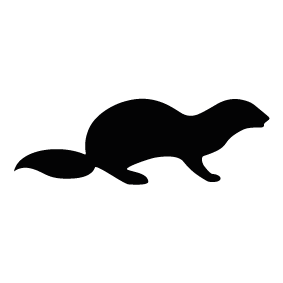 283x283 Otters Drawing Silhouette Huge Freebie! Download For Powerpoint