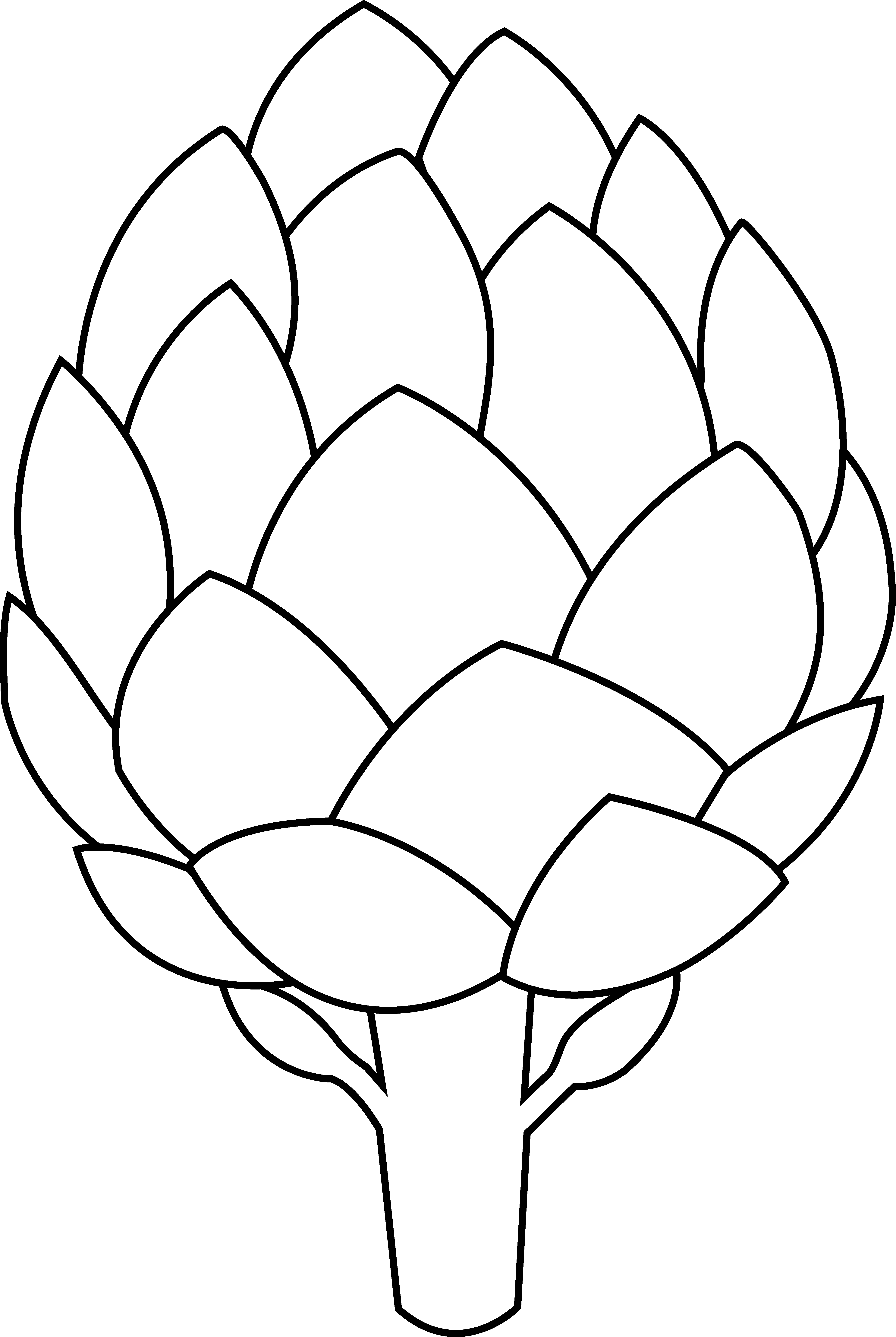 4765x7106 Black And White Outline Otter