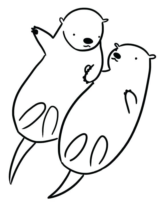 564x712 otter coloring pages printable otter coloring