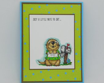 340x270 Baby Otter Card Etsy
