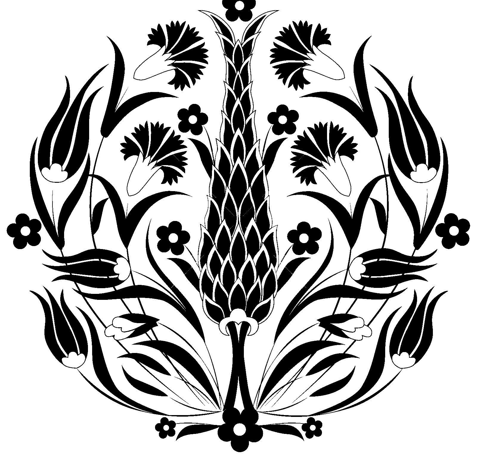 1600x1537 oriental ottoman round ornament turkish tiles pattern design