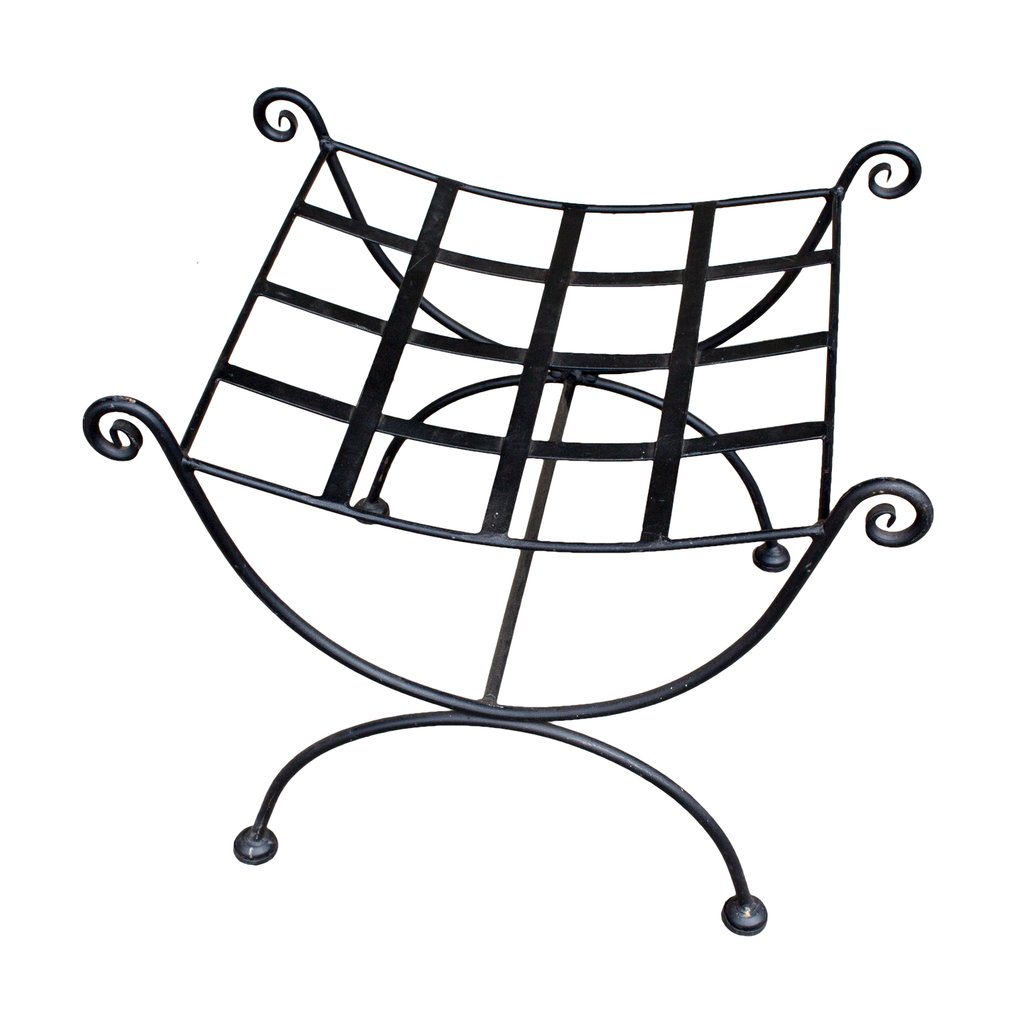 1024x1024 vintage woven iron stool ottoman found in france laurier blanc