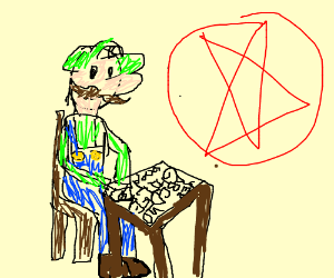 300x250 Luigi With A Ouija Board