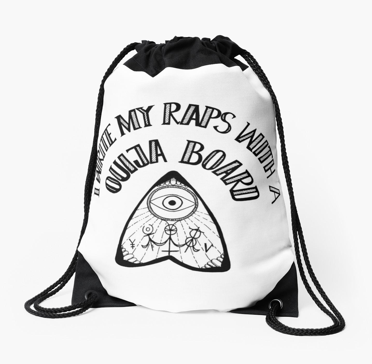 1435x1404 Ouija Board Rhymes Drawstring Bag