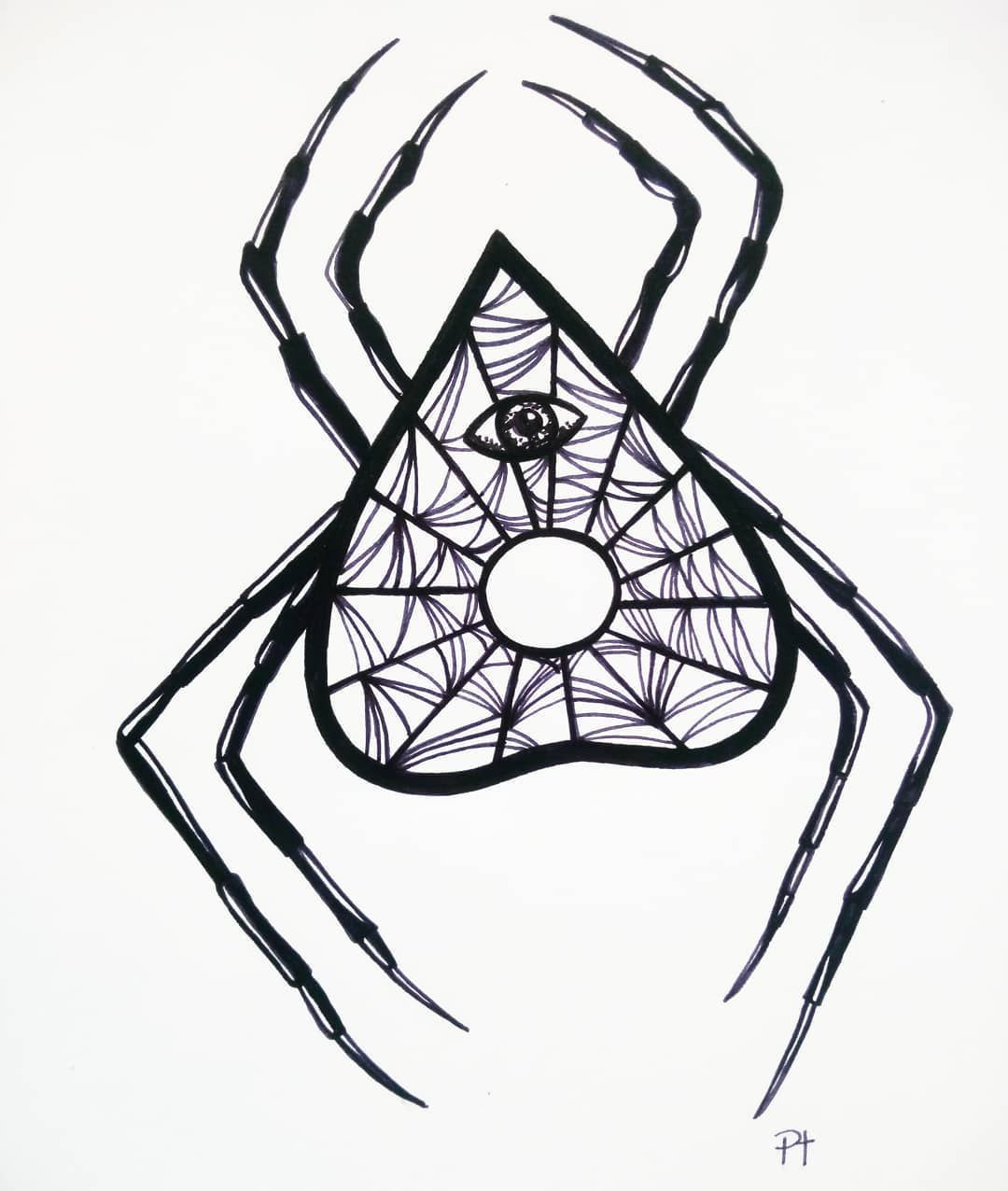 1080x1276 Spider Ouija Planchette
