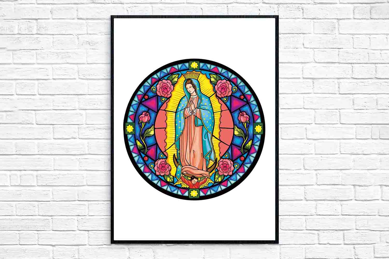 1500x1000 our lady of guadalupe print, virgin mary print, catholic