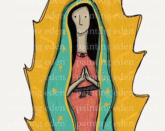 340x270 Our Lady Sketch Etsy