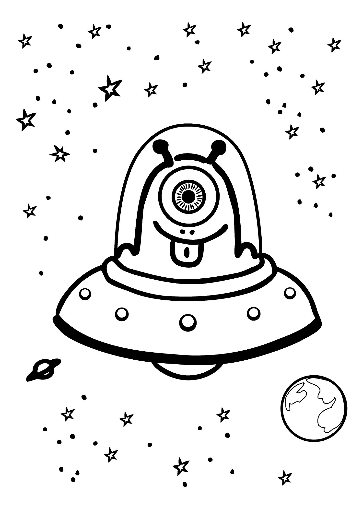 Outer Space Drawing