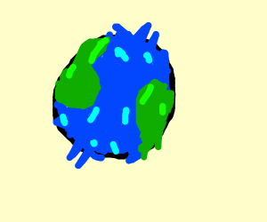 300x250 Fantastic Drawing Of Earth From Outer Space