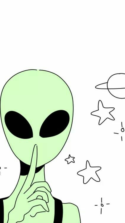 422x750 Aesthetic Space Drawings, Alien Drawings, Cute Alien